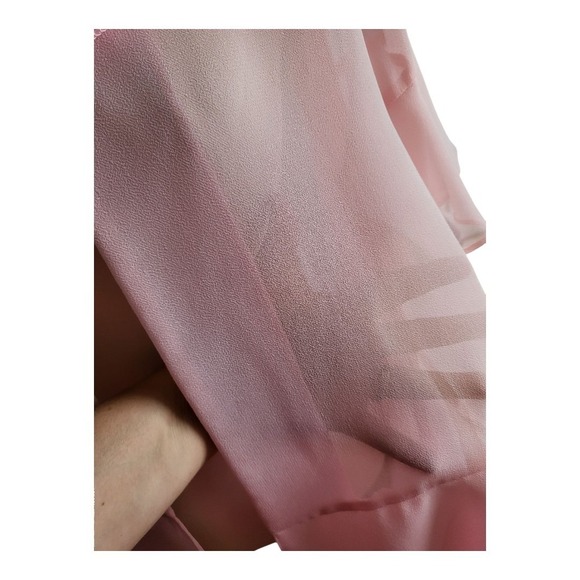 Hosanna Designer Design Pink Clip Sheer Cardigan Vintage Womens Size M - Picture 6 of 8